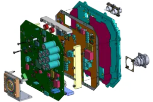 CAD Model of Exploded View of PCB Assembly